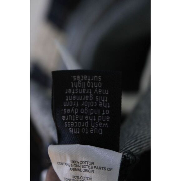 J Crew Mens Cotton Dark Wash Straight Leg Jeans Blue Size 36x32 - Picture 7 of 7